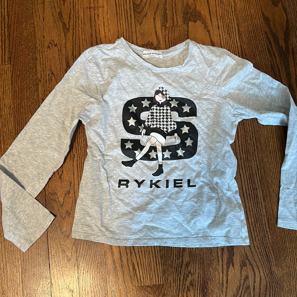 Gray size 10 Sonia Rykiel T-shirt long sleeves